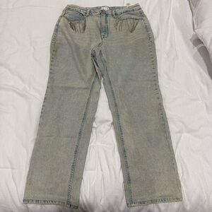 Good American Light Blue Straight Jeans